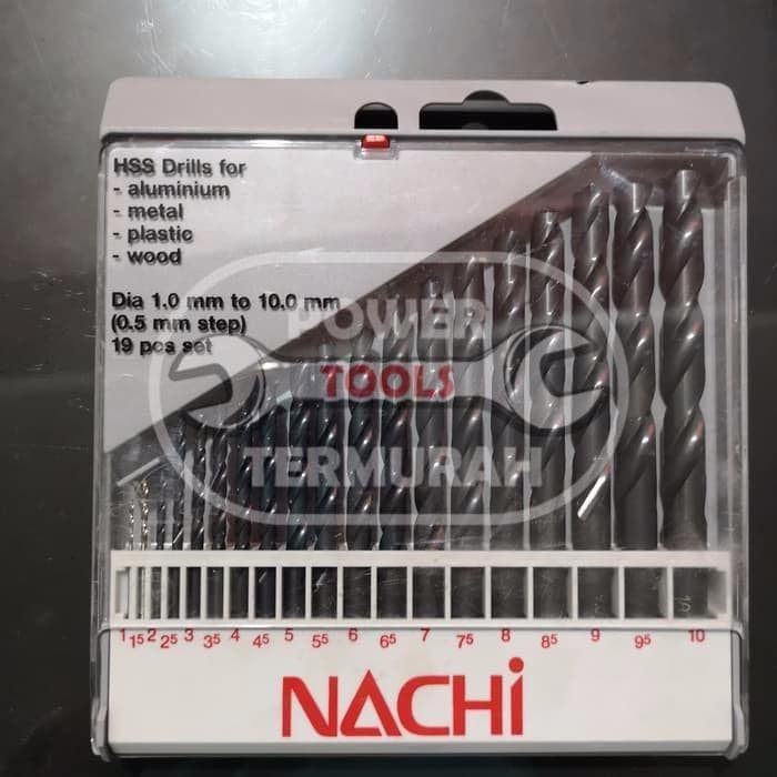 

MATA BOR BESI SET NACHI 1-10 MM 19 hss straight shank drill SINGAPORE