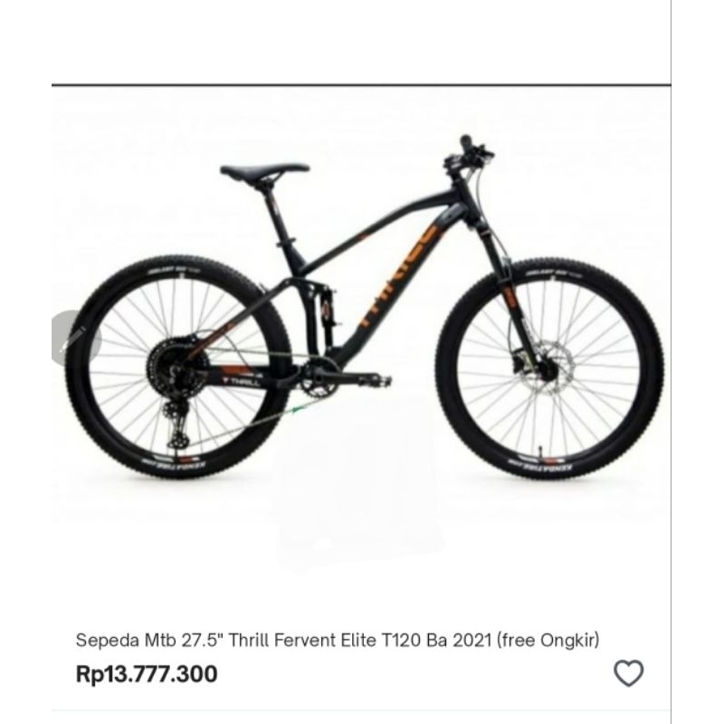 Sepeda MTB Thrill Fervent T120 27.5 Elite 11S
