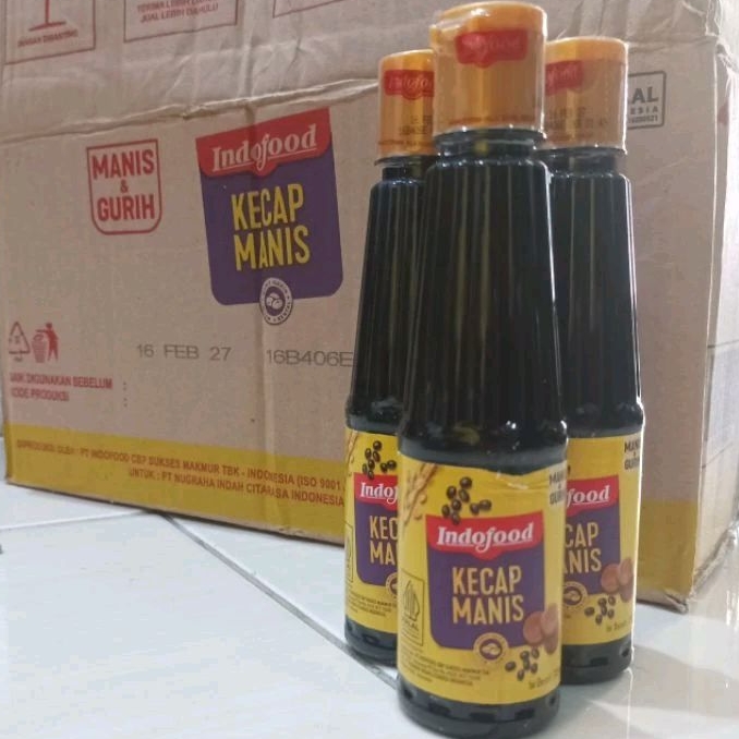 

Kecap indofood BOTOL 135 ml hitam, manis, kental dan lezat