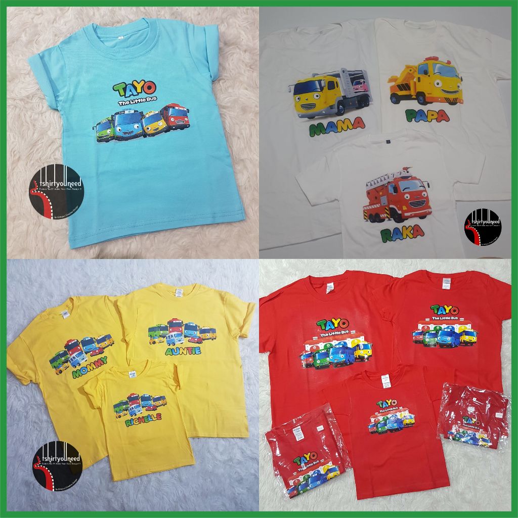 Kaos Anak Dewasa TYN Tayo The Little Bus