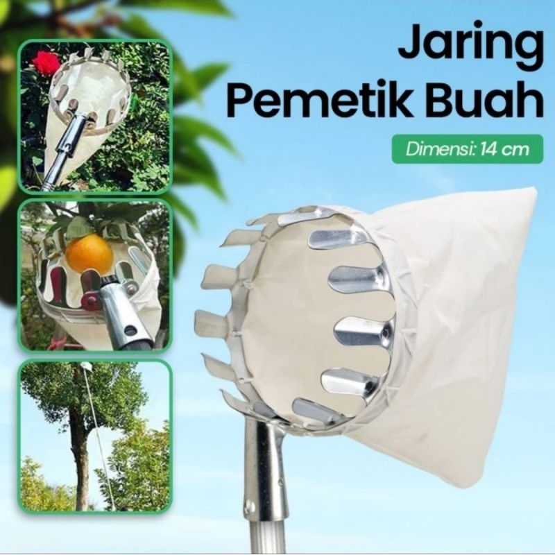 

Jaring Petik Buah Saringan Pemotong Buah Alat Petik Buah Metal Fruit Picker Perangkap Pemotong Buah