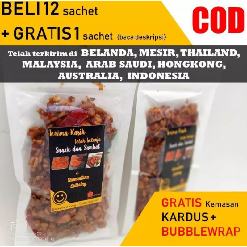 

Kering Tempe, Orek, Sambal Goreng, Lauk Instan, Keripik Tempe, Lauk Siap Saji, Lauk Kering SACHET