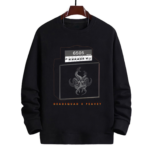 Crewneck Deadsquad x Peavey Sweater Bahan Cotton Fleece