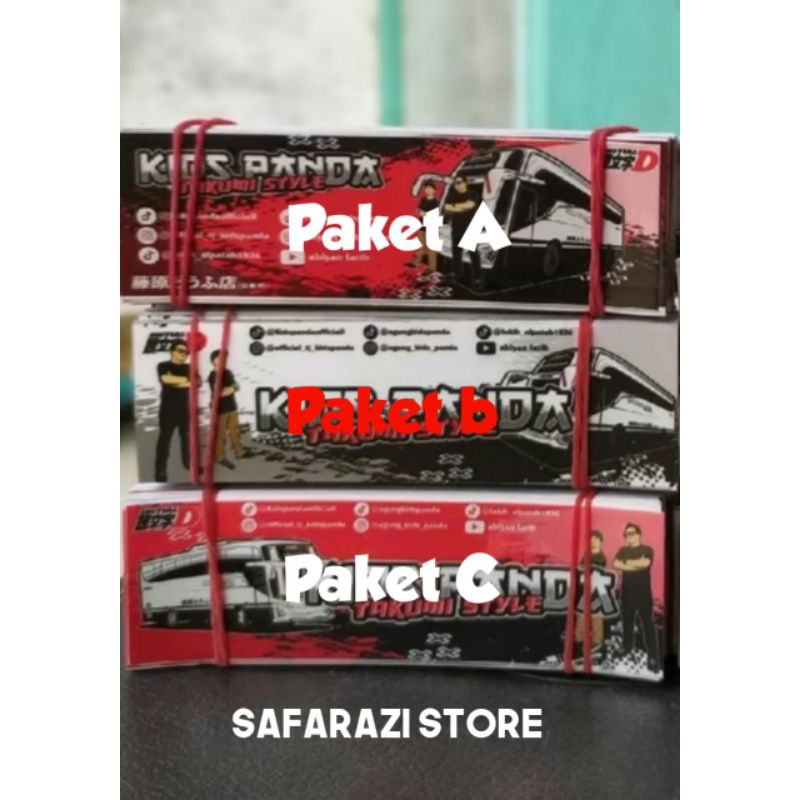 

Stiker bus kids panda jb5 panjang 12k 6pcs bisa campur