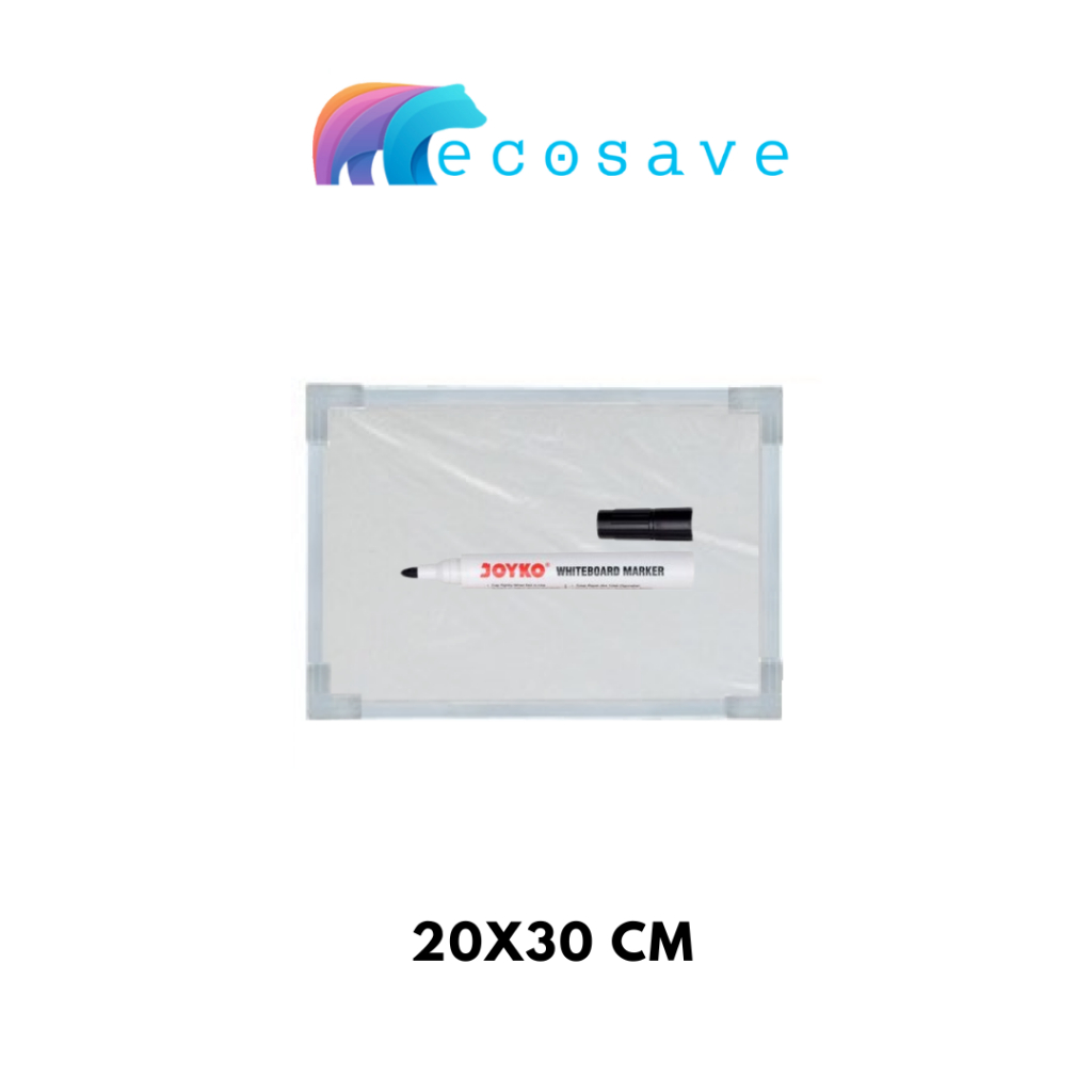 

Whiteboard Gantung 20x30 cm Kecil Non Magnetic Mini White Board Single Face Papan Tulis 20 x 30 cm Non Magnetik Satu Muka Untuk Anak Belajar