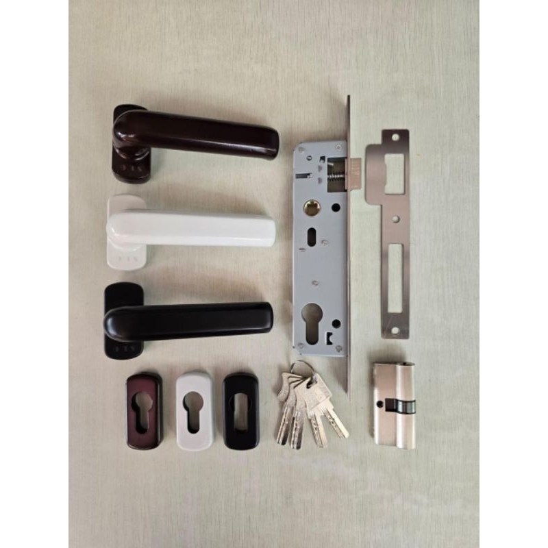 kunci pintu aluminium / handle pintu aluminium slg