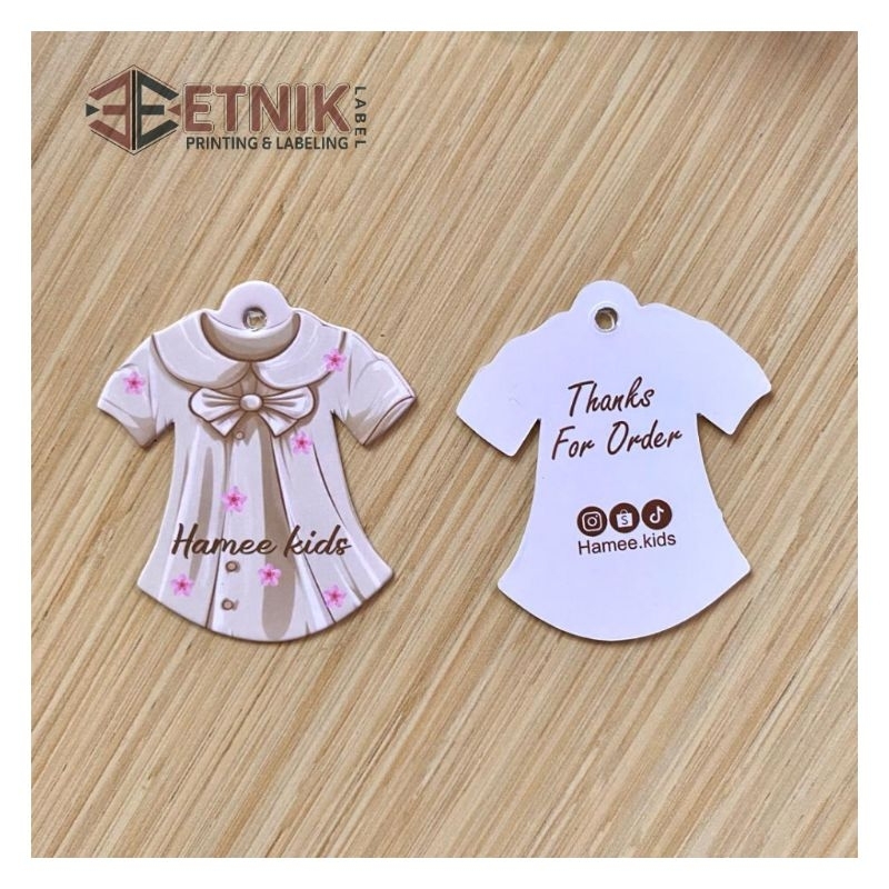 

label hangtag tebal 700 gsm hangtag baju tag baju