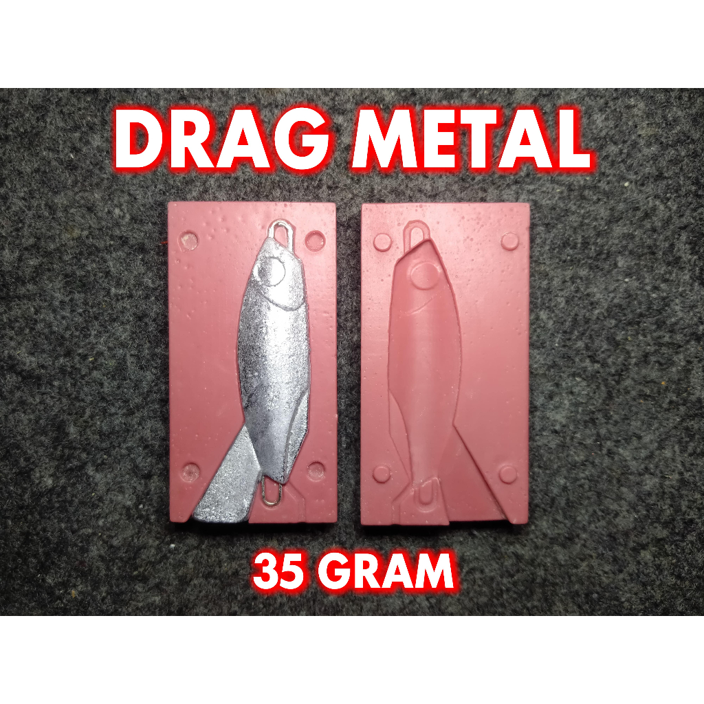 Molding Cetakan Umpan Ikan Metal Jig Micro Jig DRAG METAL 35gr