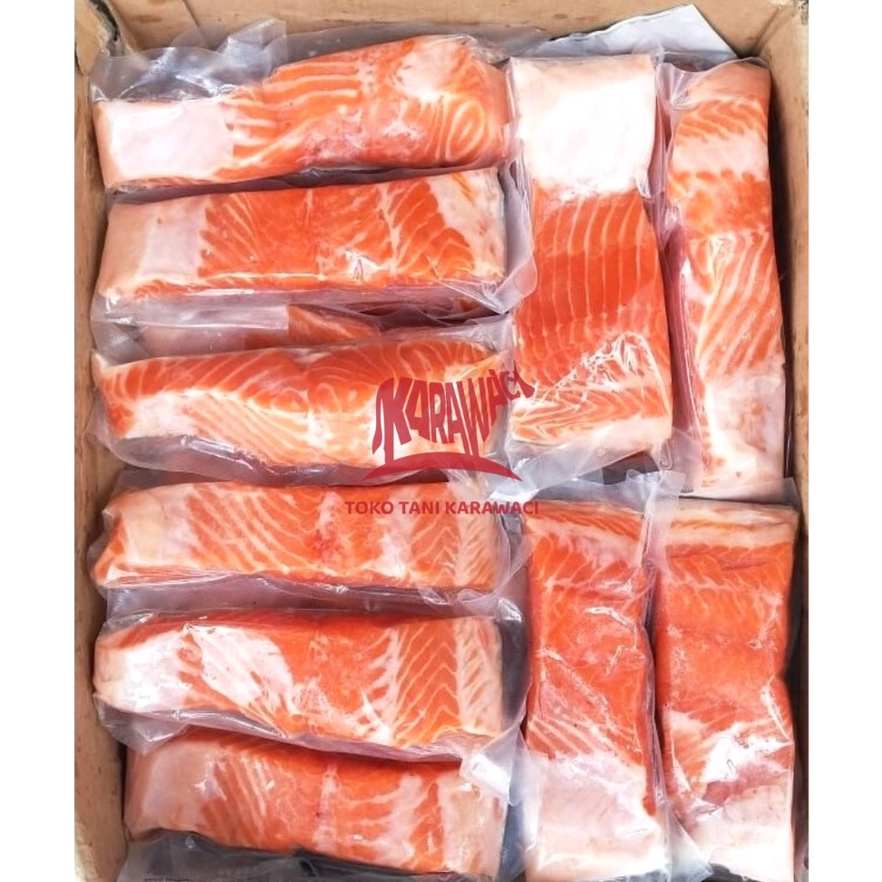 

QFS282 Ready Stok Ikan Salmon Fillet Salmon Fillet Norwegia 2gr PREMIUM