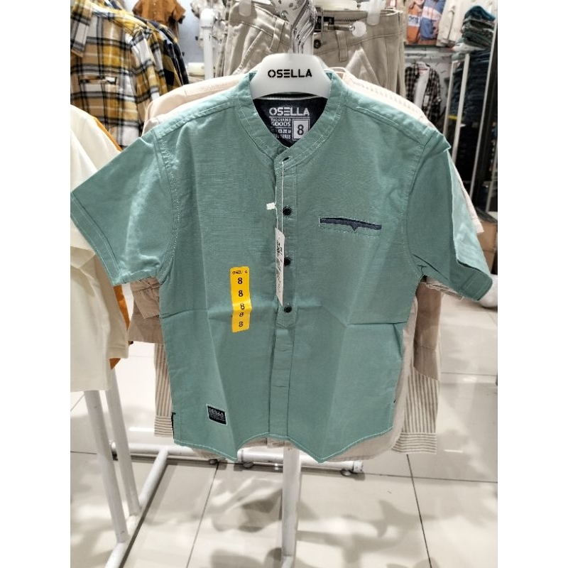 OSELLA Baju Kemeja Lengan Pendek Anak Laki Laki Baju Koko Cotton Original
