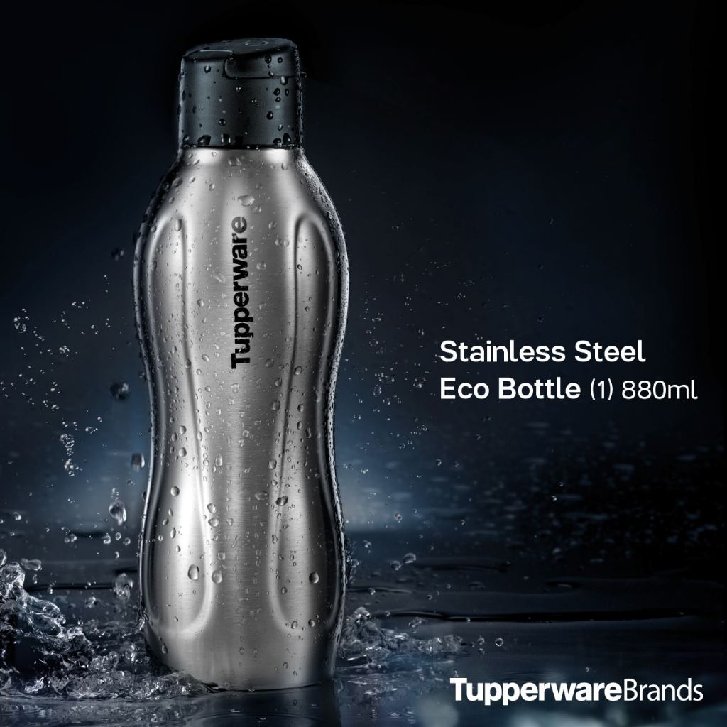 TUPPERWARE Eco Bottle Crazy Rich Stainless Steel 875ml Limited Edition