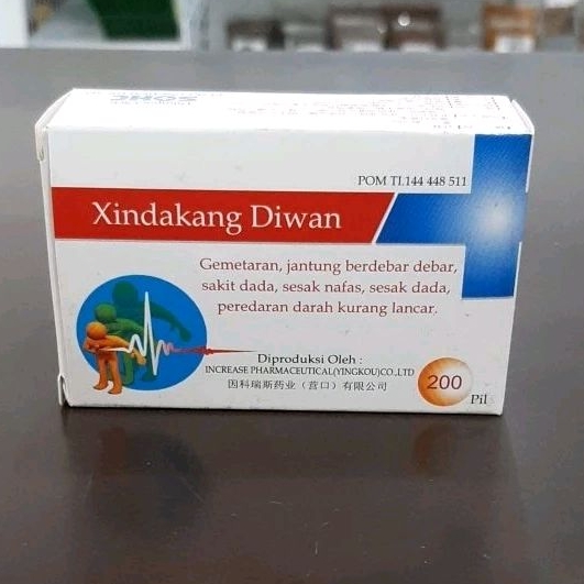 Xindakang Diwan Pil 200's utk jantung berdebar, sakit dada, sesak nafas