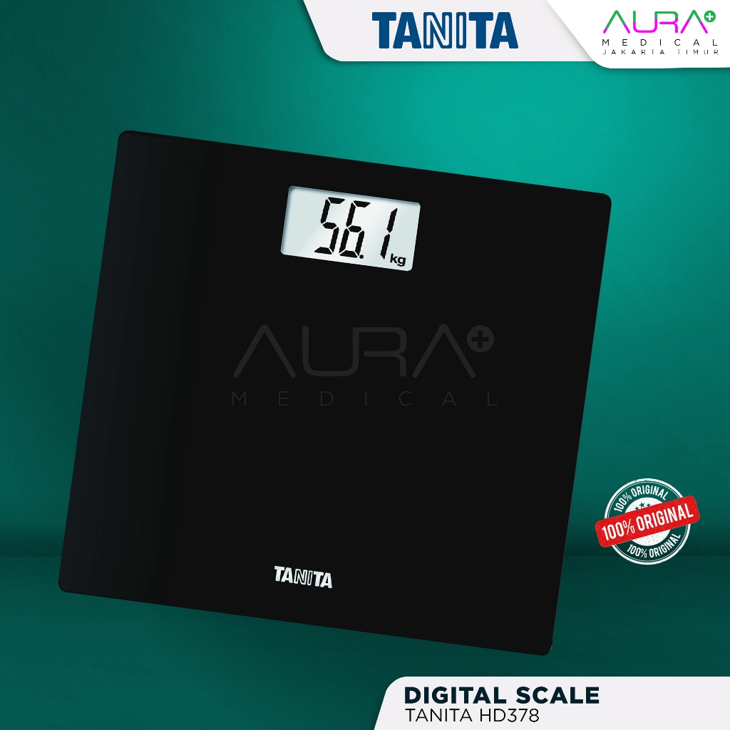 Timbangan Badan Digital - TANITA HD378 Glass Digital Bathroom Scale