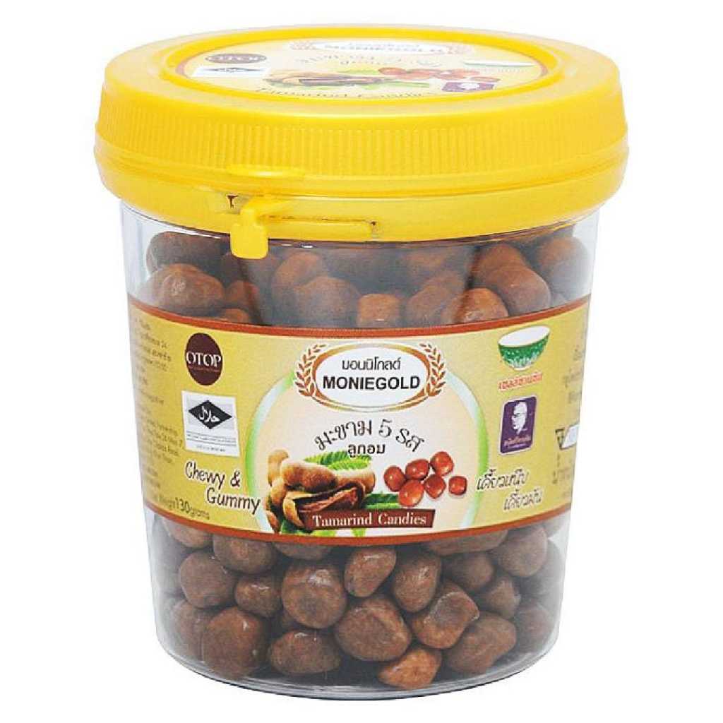 

⭐ PERMEN THAILAND ⭐ Moniegold Tamarind Chewy & Gummy Candies HALAL 130gr - Permen Asem ( Impor / Import Bangkok )