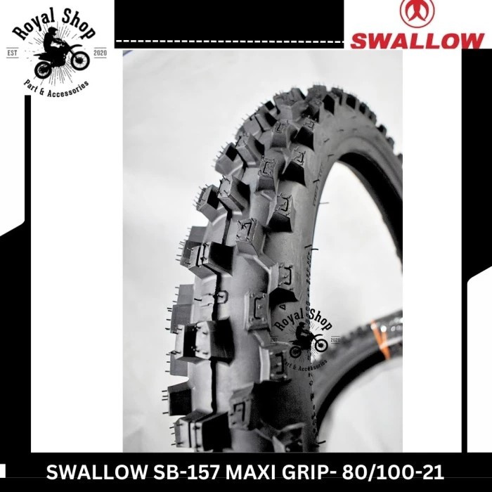 BAN TRAIL DEPAN SWALLOW MAXI GRIP 80/100 RING 21 MOTOR KLX CRF WR