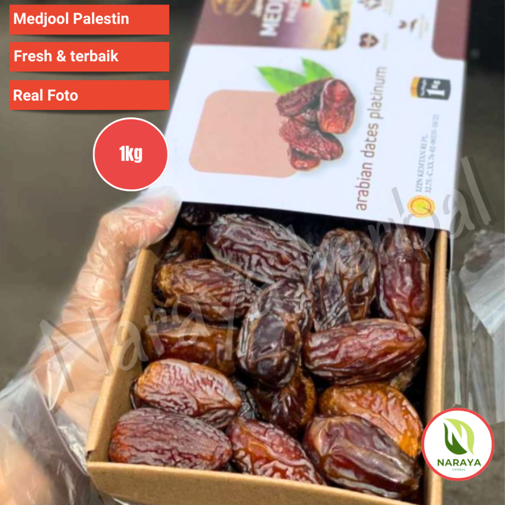 

BISA GOSEND - QOSWA KURMA MEDJOOL Ukuran Large Palestine 1kg Kurma Medjoul Medjol Palestine Premium