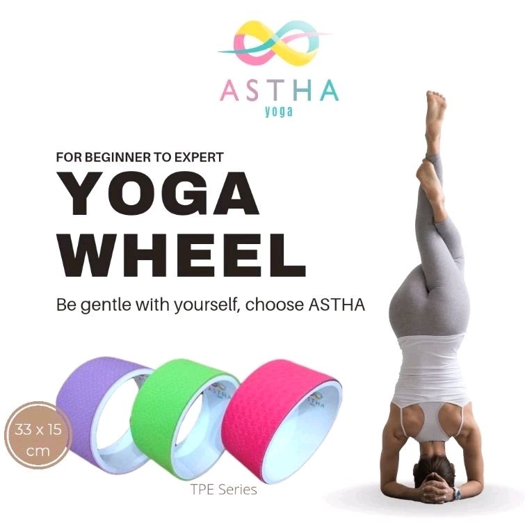 Slim Yoga Wheel / Yoga Wheel Slim 15cm/ alat terapi punggung/ yoga wheel custom / yoga wheel stabil 