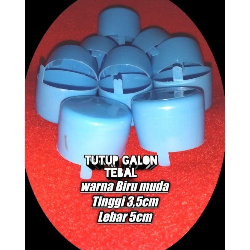 tutup galon isi ulang AIR BIRU / tutup galon biru muda