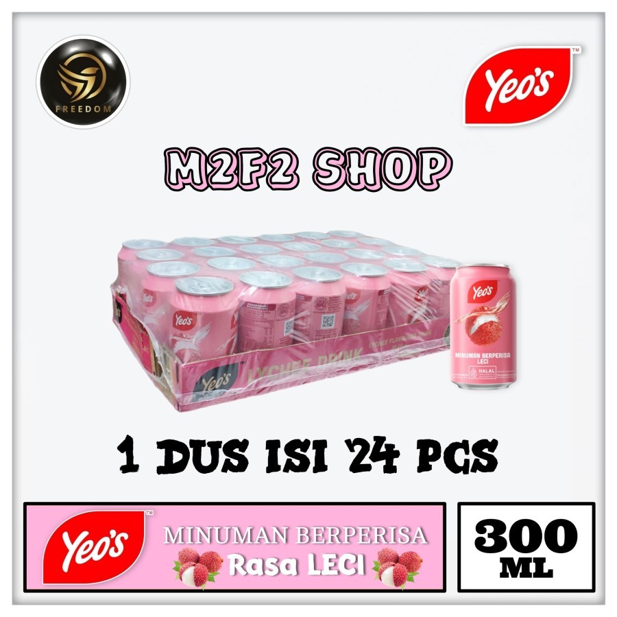 

Yeos Minuman Berperisa Leci Kaleng | Lychee Flavoured Drink Can - 300 ml (Kemasan Karton)