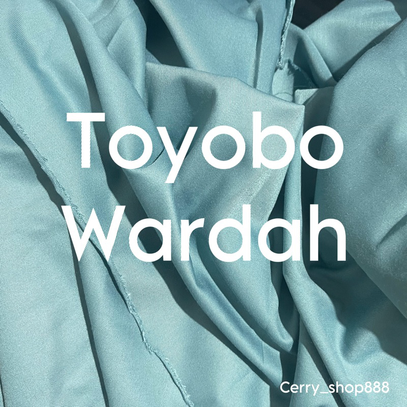 0,5 meter kain toyobo wardah biru wardah toyobo premium luxury kode 53