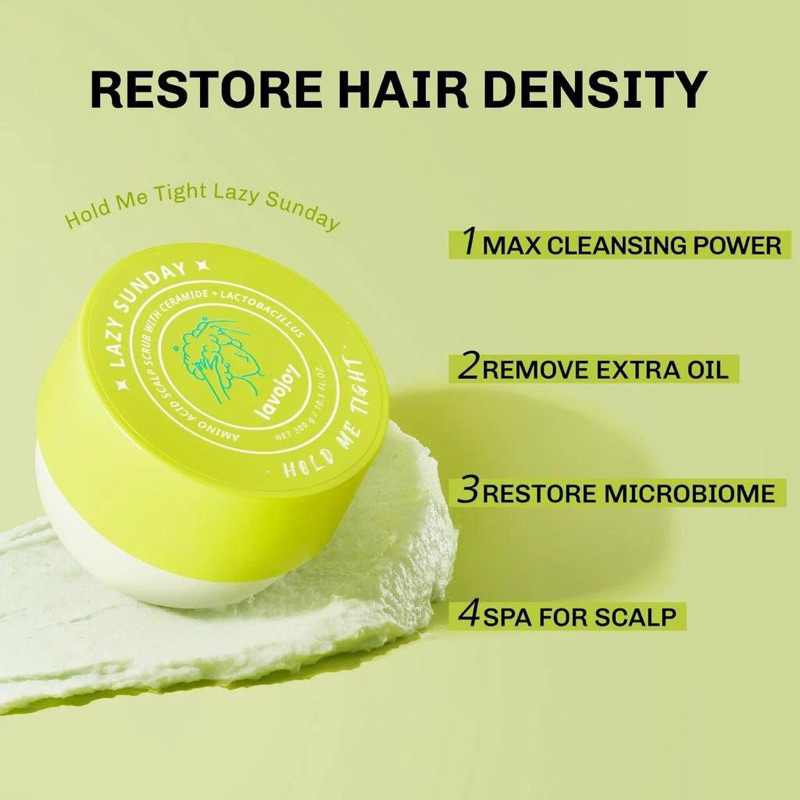 [Free Gift] Lavojoy Lazy Sunday Amino Acid Scalp Scrub 300g