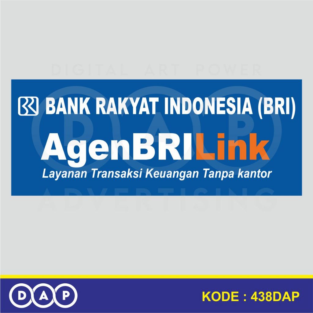 

438 - STIKER AGEN BRI LINK - VYNIL - TERBAIK