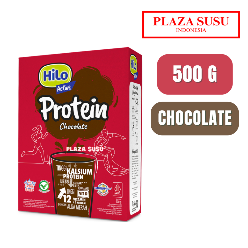 

HILO ACTIVE CHOCOLATE 500 G SUSU NUTRISI DEWASA RASA COKLAT