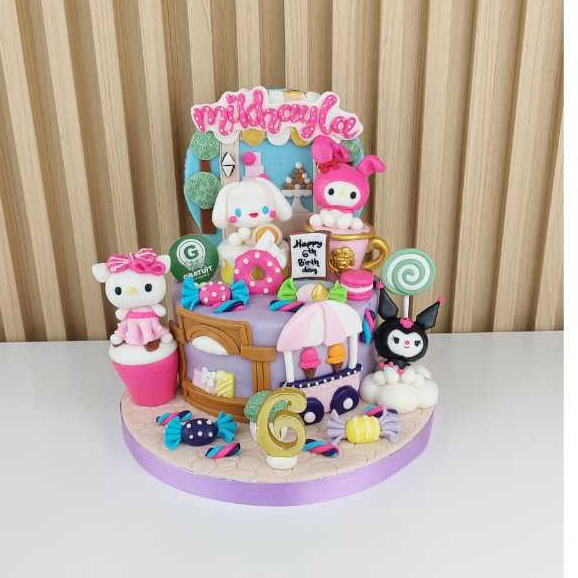 

CAKE TEMA SANRIO/ KUE ULANG TAHUN CUSTOME