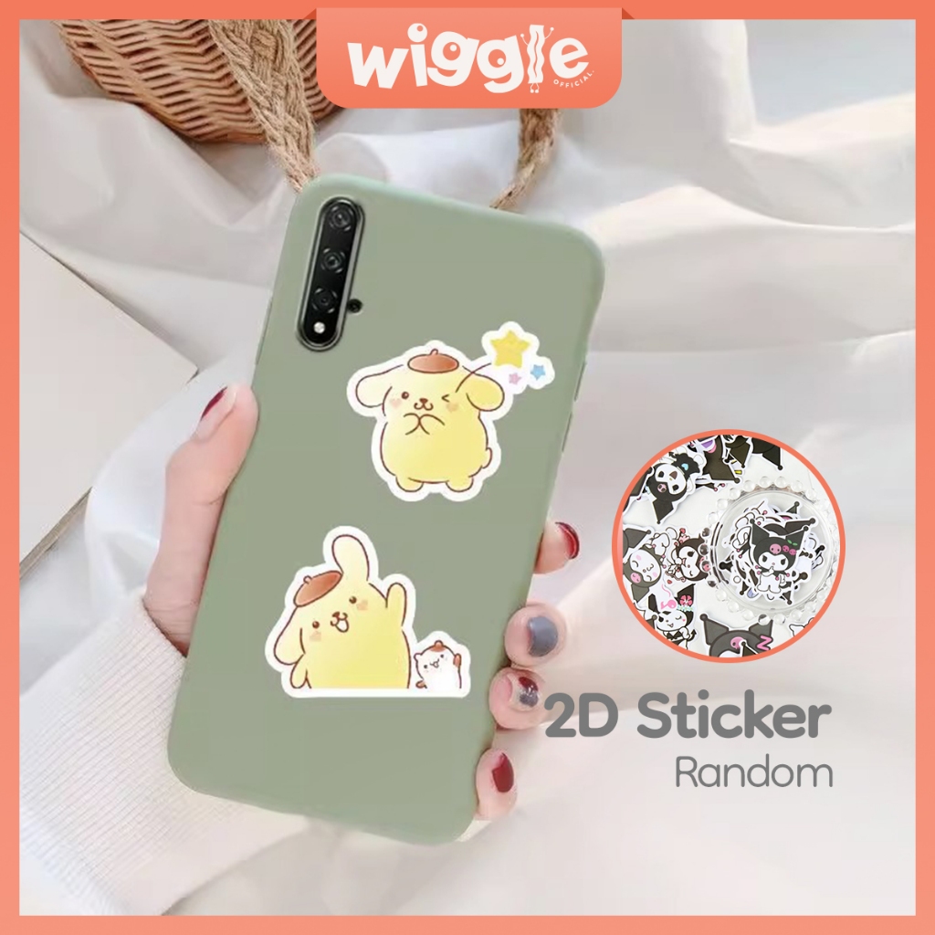 

Wiggle Sticker 2D Sanrio Kuromi Lucu Stiker Kartun Hello Kitty My Melody Cinnamoroll Pompompurin Karakter Koper Kulkas Casing HP Laptop