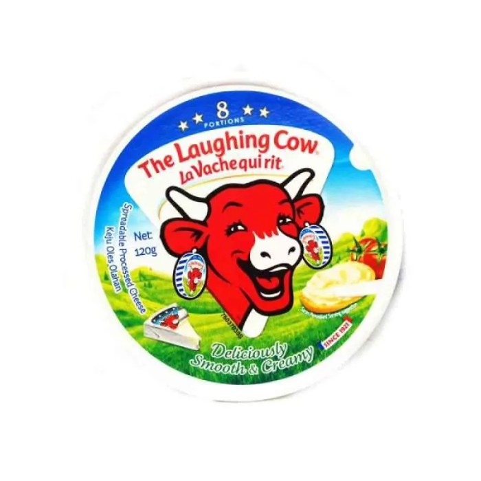 

The Laughing Cow 8P Plain / Krim Keju Plain 120Gr