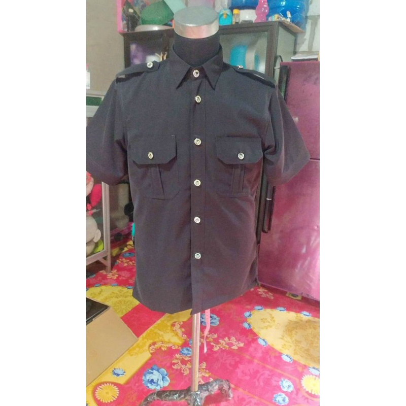 SERAGAM / BAJU SAFARI SECURITY BAHAN ANTI KUSUT