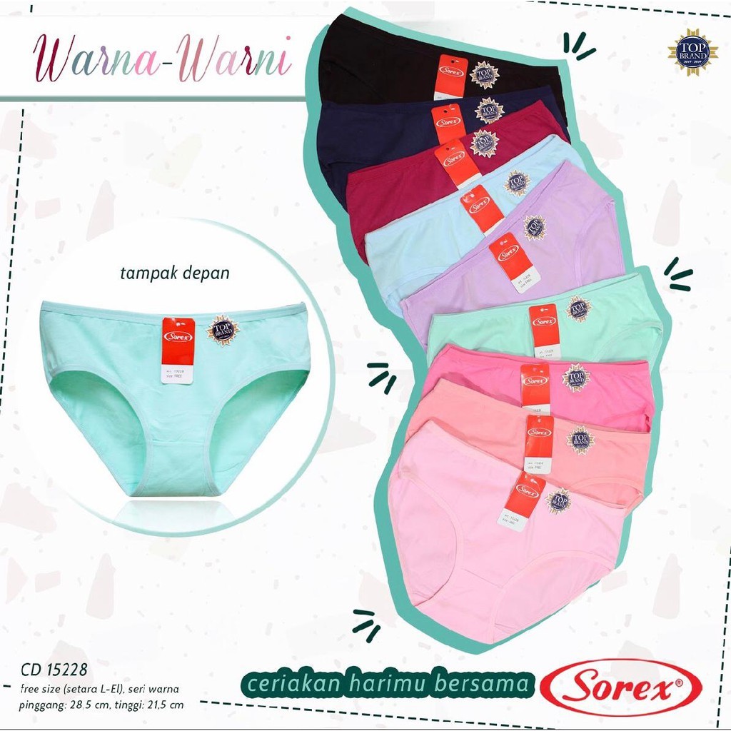CD SOREX MURAH CELANA DALAM WANITA DEWASA SUPER SOFT 1239 / 1257 / EA510 / 15228