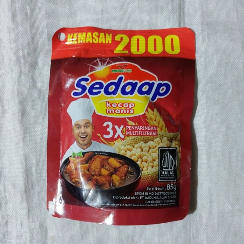 

KECAP SEDAAP / SEDAP MANIS KEMASAN EKONOMIS 85g (1 pcs)