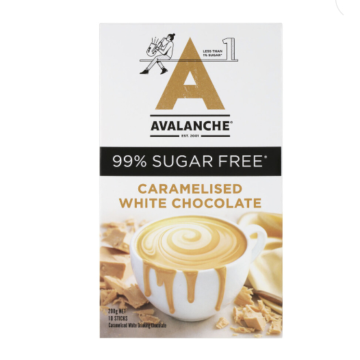 

Avalanche 99% Sugar Free Caramelised White Chocolate | 10 pack