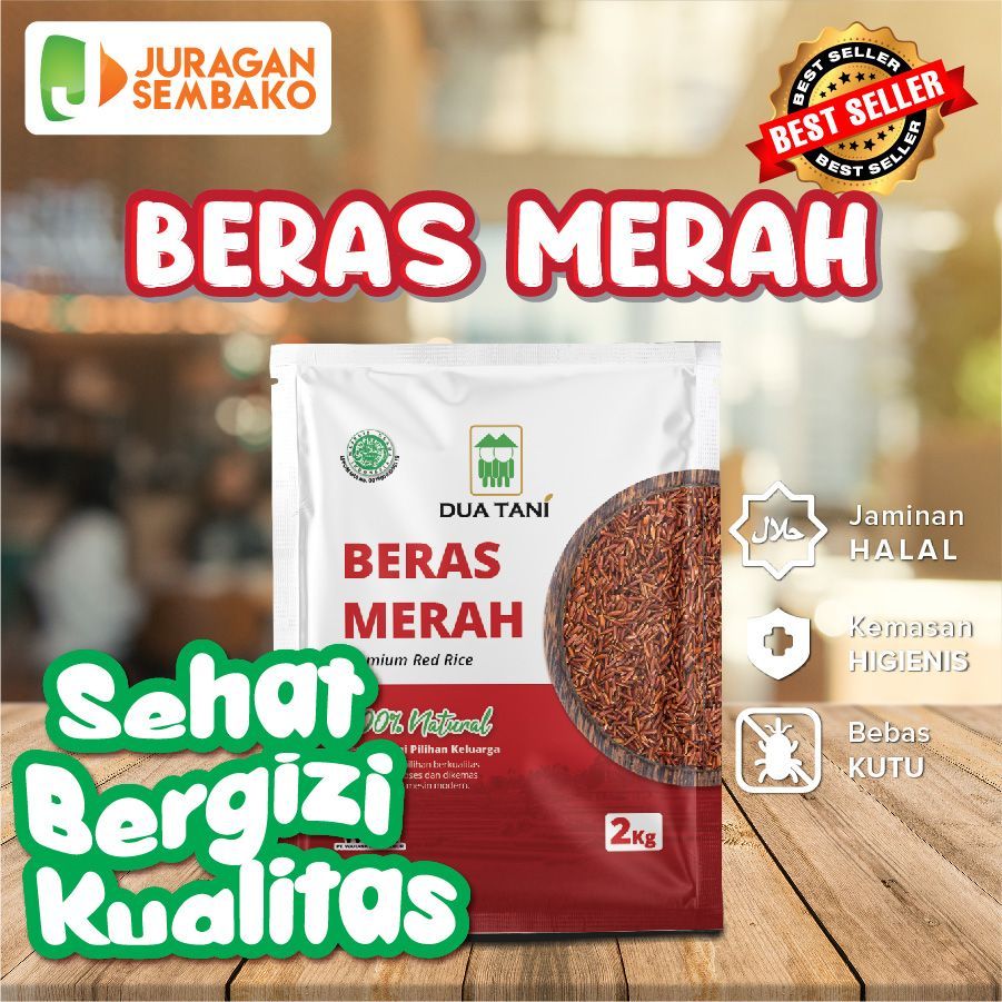 

Beras Merah Dua tani 2kg - HALAL cocok untuk diet dan kualitas terjamin