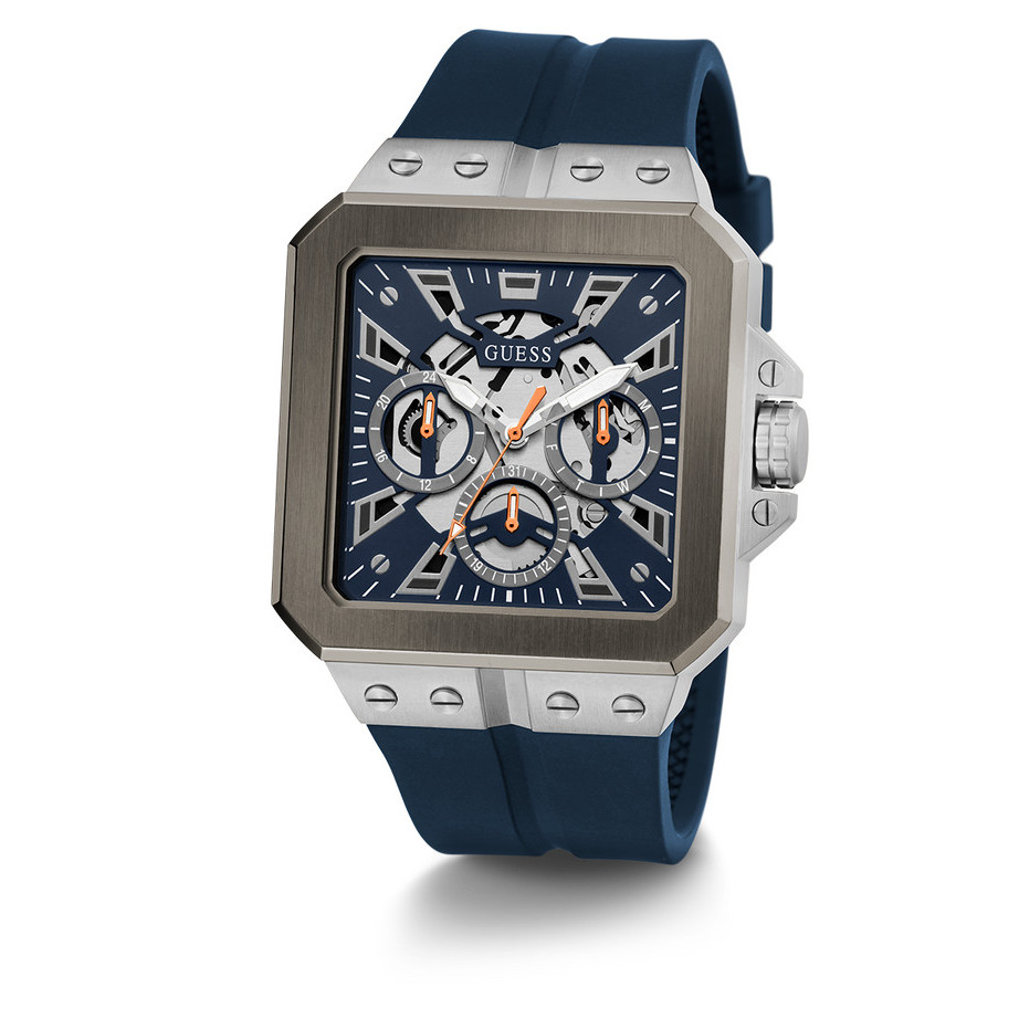 Promo GUESS GW0637G1 Original LEO Navy Jam Tangan Pria Analog Multi Fungsi