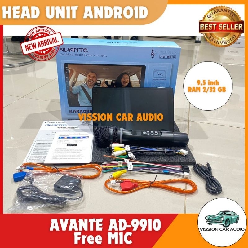 HEAD UNIT ANDROID AVANTE CHORUS KAROKE