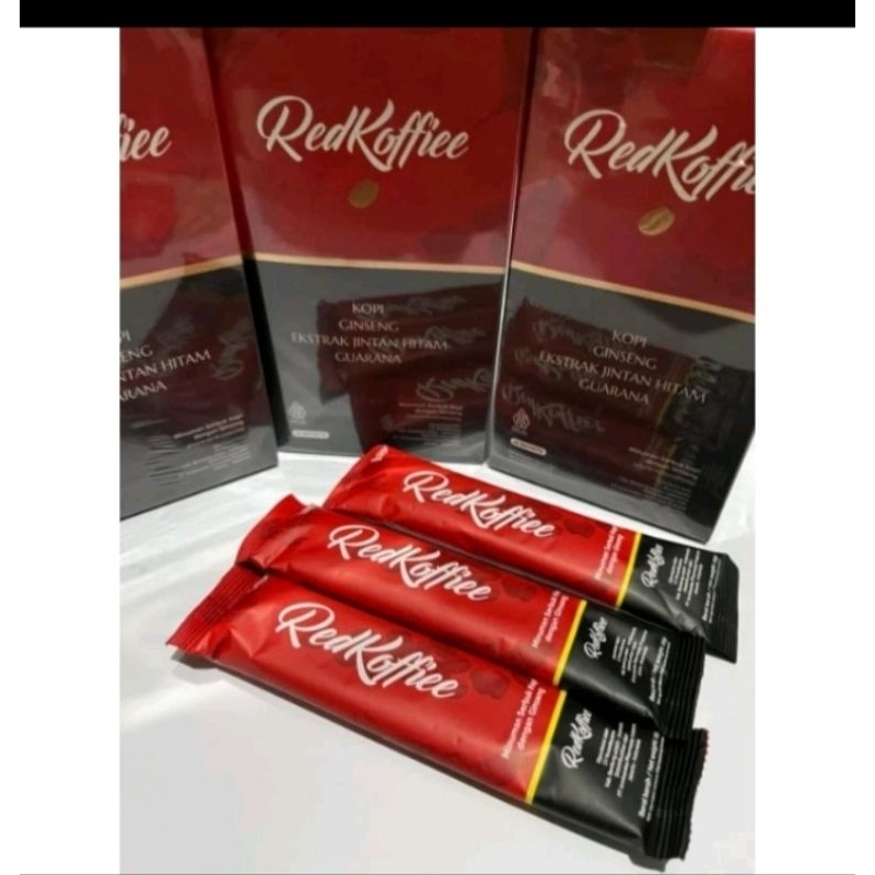 

Kopi Merah Red Koffiee Kopi Sehat Stamina Ecer 3 biji