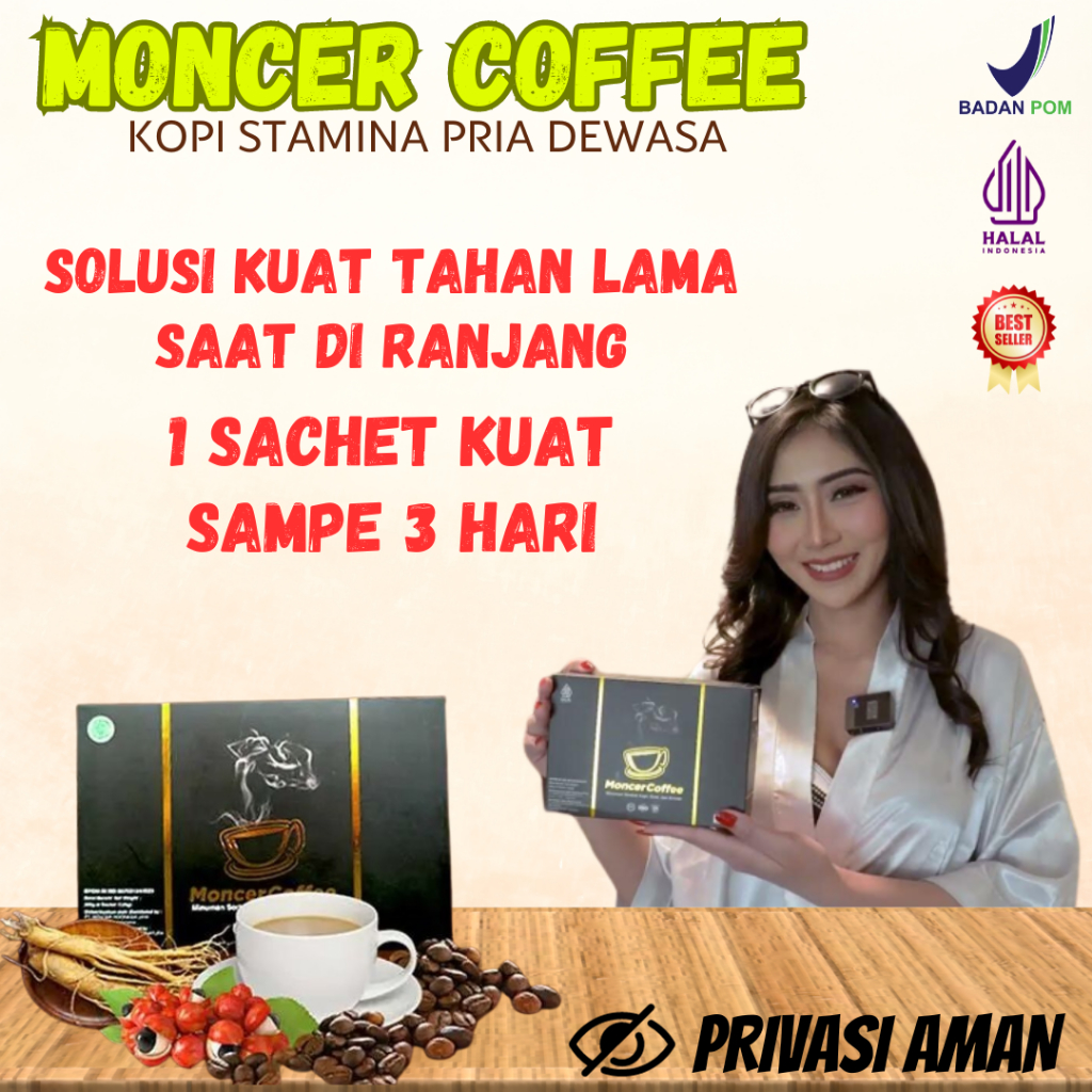 

Monceerrr Coffeee Original Kuat Tahan Lama Stamina Pria Cod