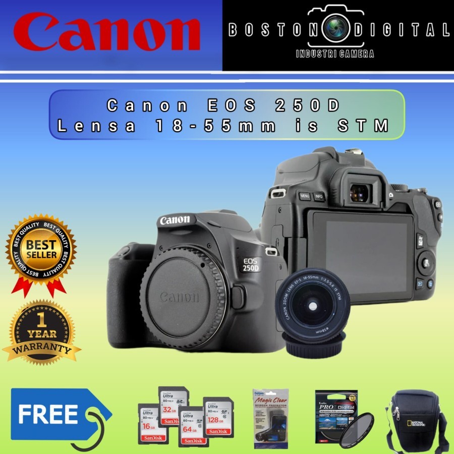 CANON EOS 250D KIT 18-55MM IS STM / CANON 250D KIT 18-55MM IS STM