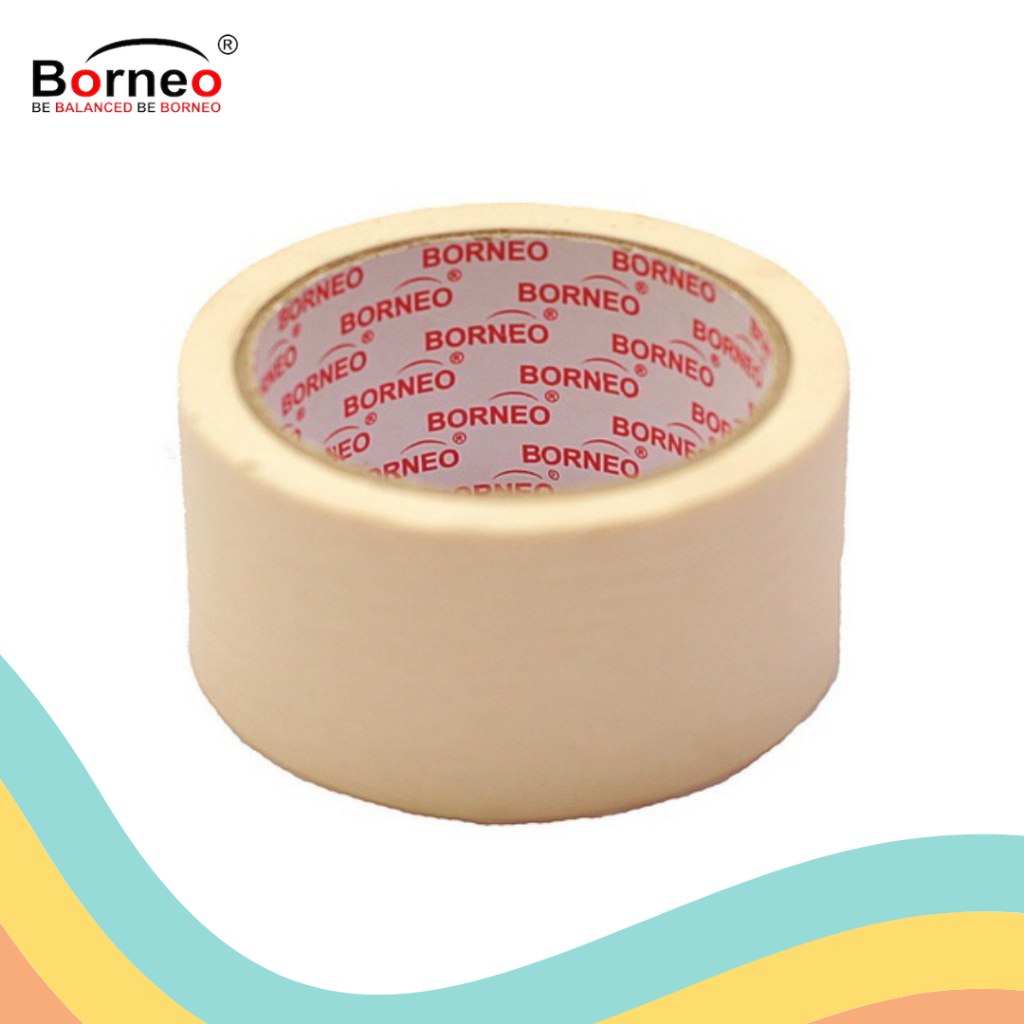 

ISOLASI KERTAS / MASKING TAPE BORNEO PREMIUM 48 MM (1 PCS)