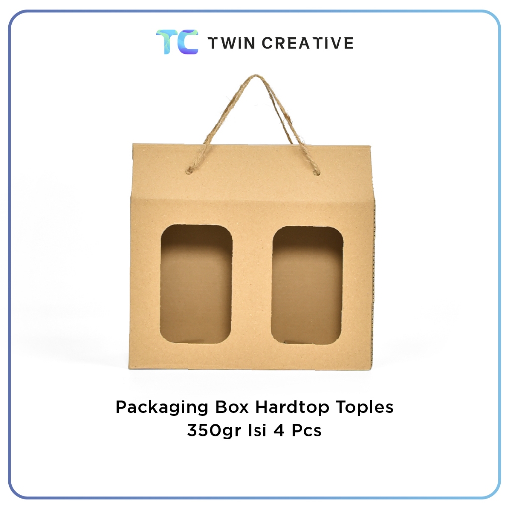 

Packaging Box Kardus Toples 350gr Isi 4 Pcs / Dus Gabe / Box Kue Kering - Box Hardtop Corrugated