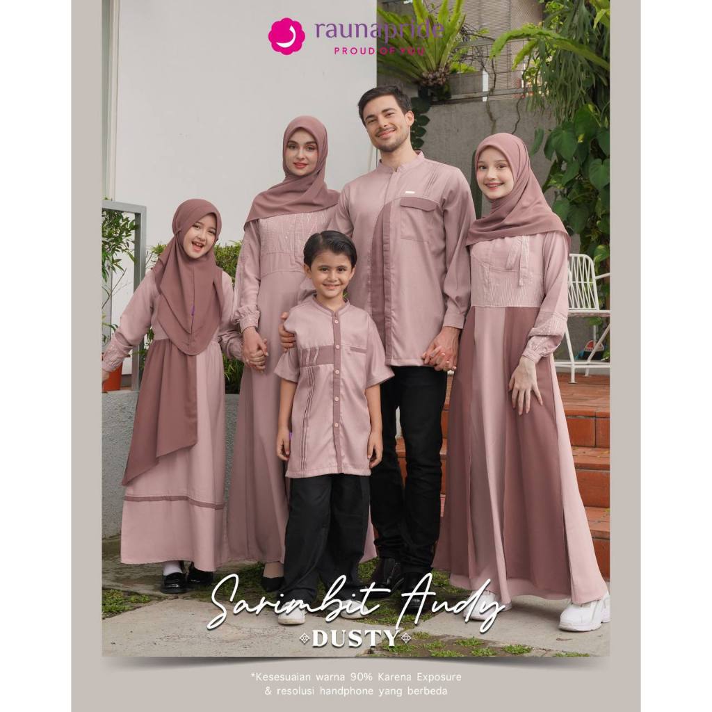SARIMBIT RAUNA AUDY DUSTY // Baju Muslim Sarimbit Keluarga