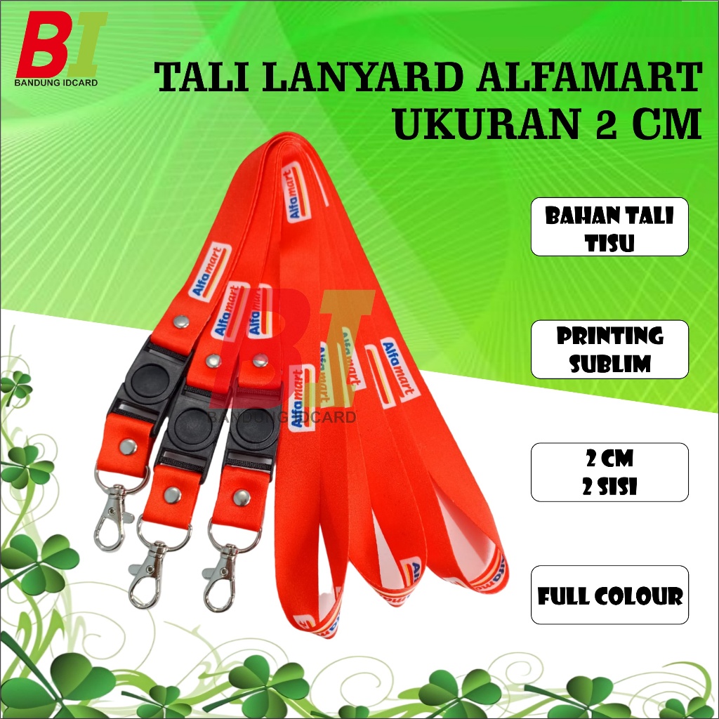 

Tali lanyard Alfamart/lanyard printing Alfamart/gantungan id card/kalung Alfamart