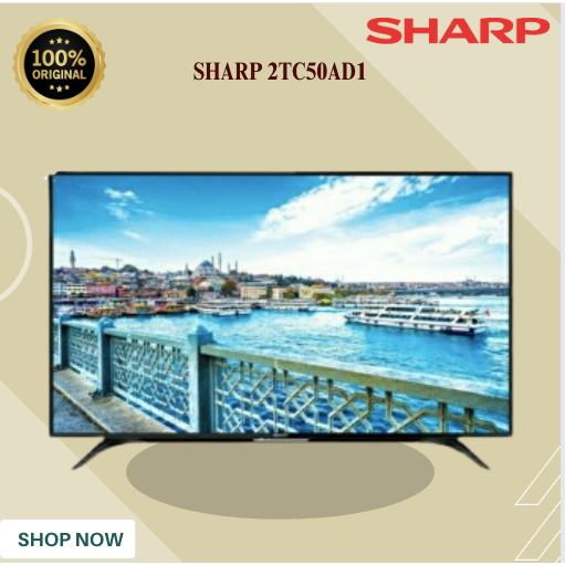 TV LED Sharp 50 inch dengan fitur Digital TV 2T-C50AD1I/ 2TC50AD1I/ 2T-C50-AD1I/ORIGINAL BERGARANSI