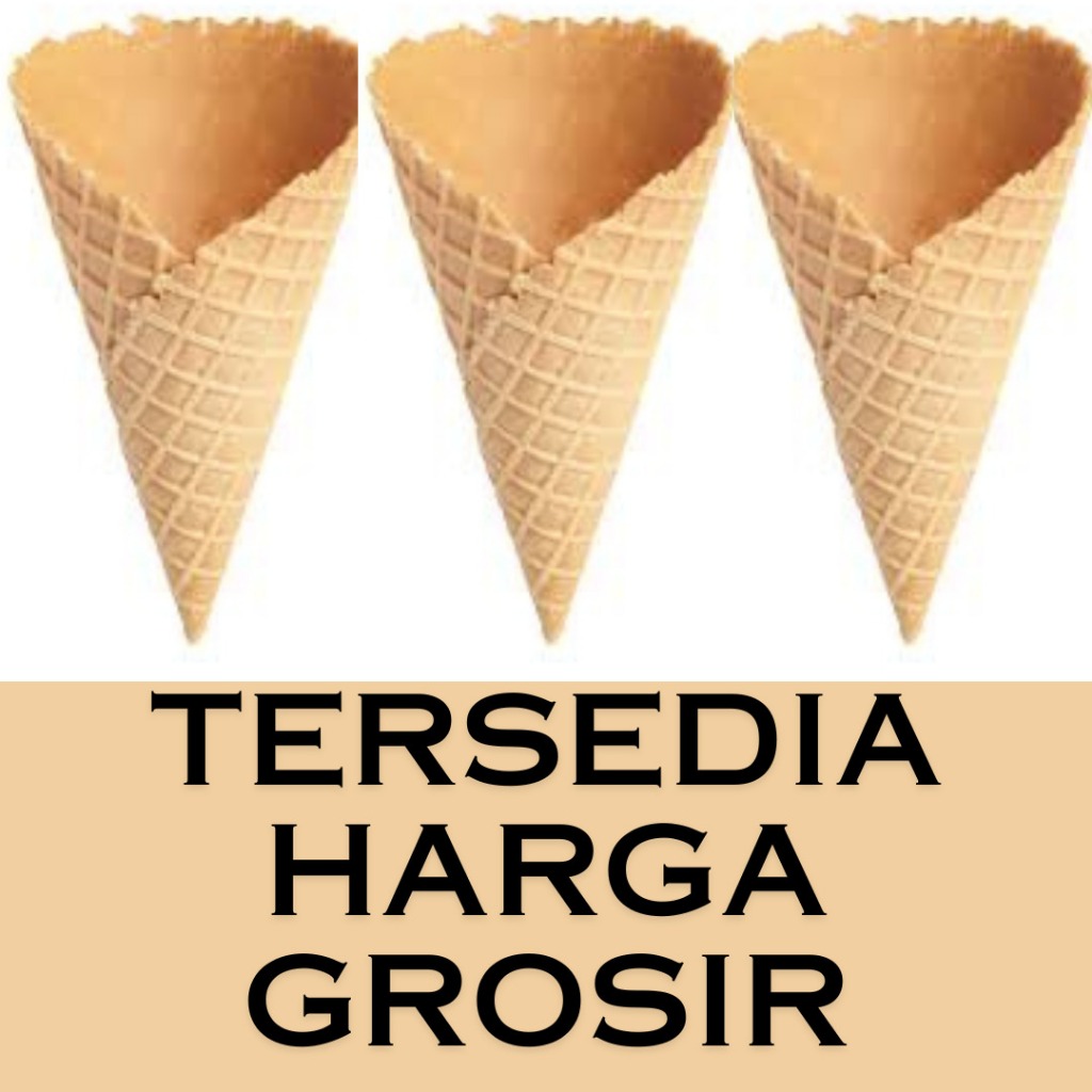 

Cone Waffle Soft Ice Cream mirip Mixue Per karton Murah Halal Distributror