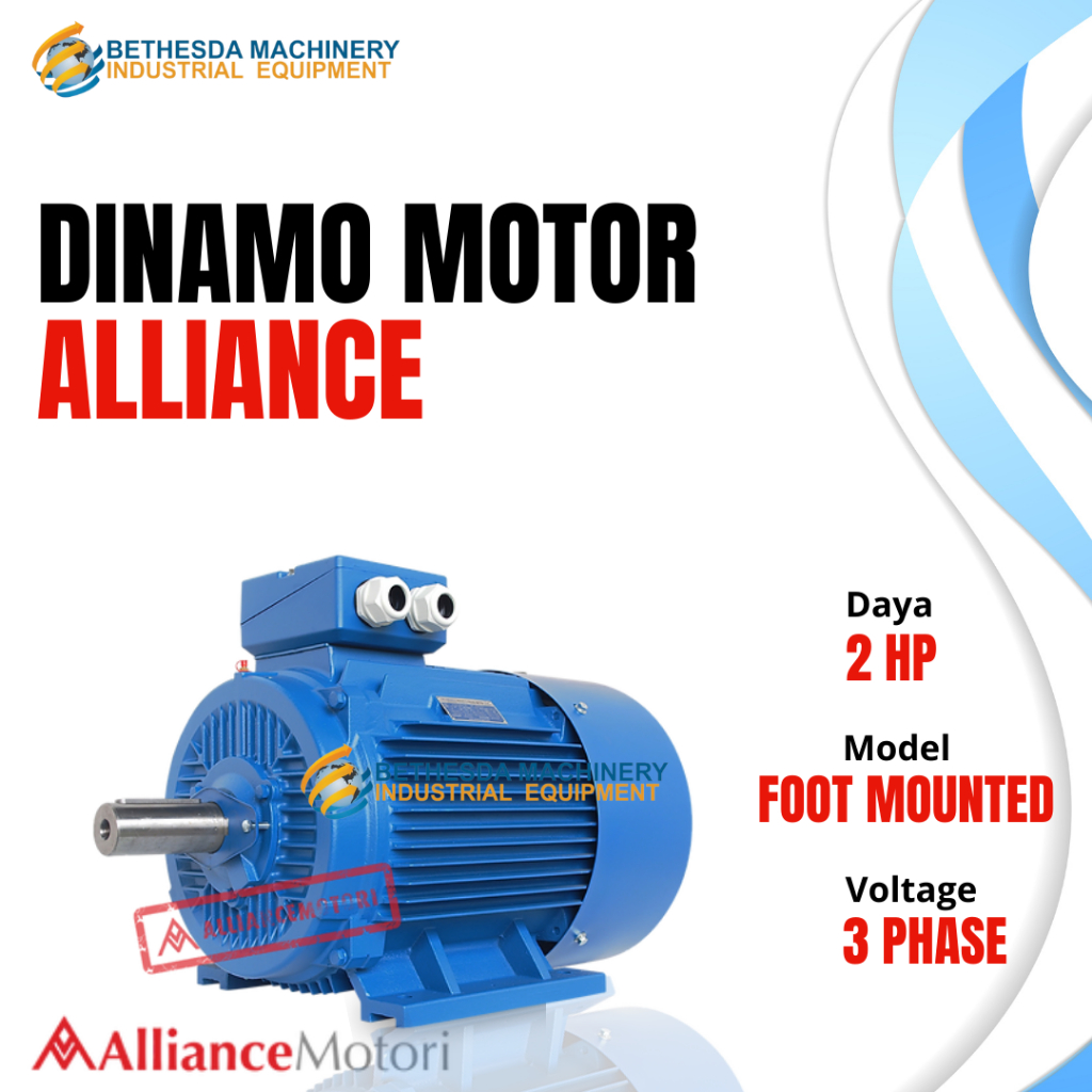 Dinamo electro 2 hp 2hp 3 Phase alliance dinamo 1.5 kw B3