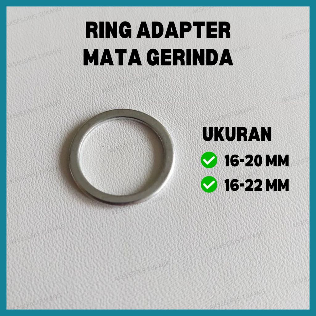 Ring Adapter 16mm Mata Potong Gerinda 4" 7" Konversi Lubang 20mm 22mm 16-20 16-22