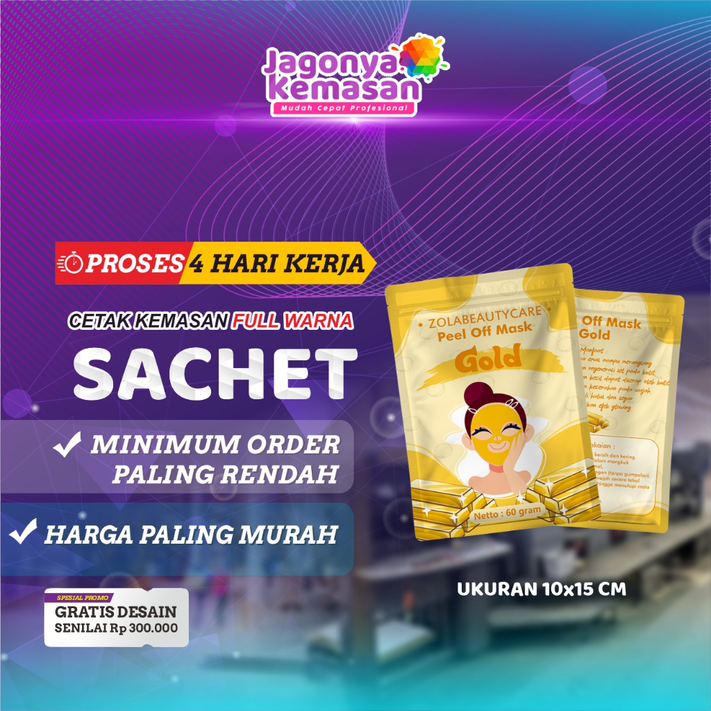 CETAK SACHET FULL PRINT KEMASAN MASKER