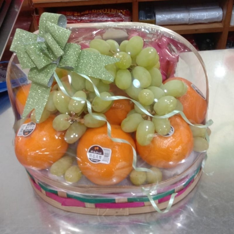 

packing buah segar(hampers buah) request